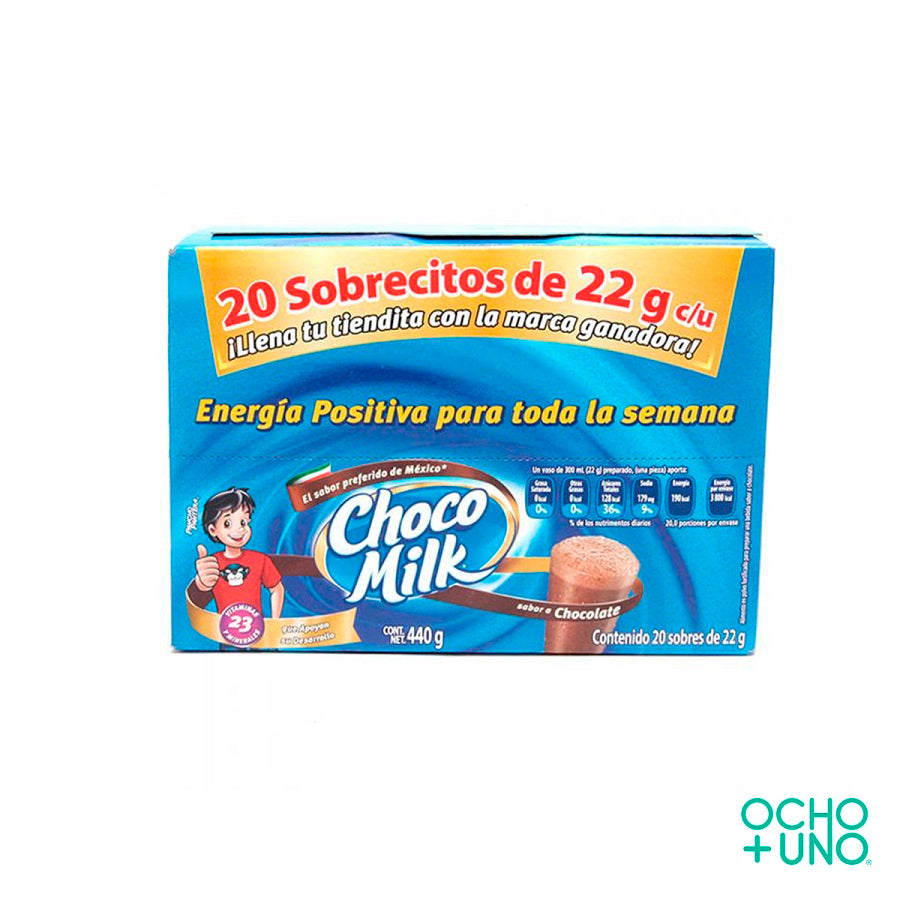CHOCO MILK CHOCOLATE SOBRECITO CAJA C/20 PZAS