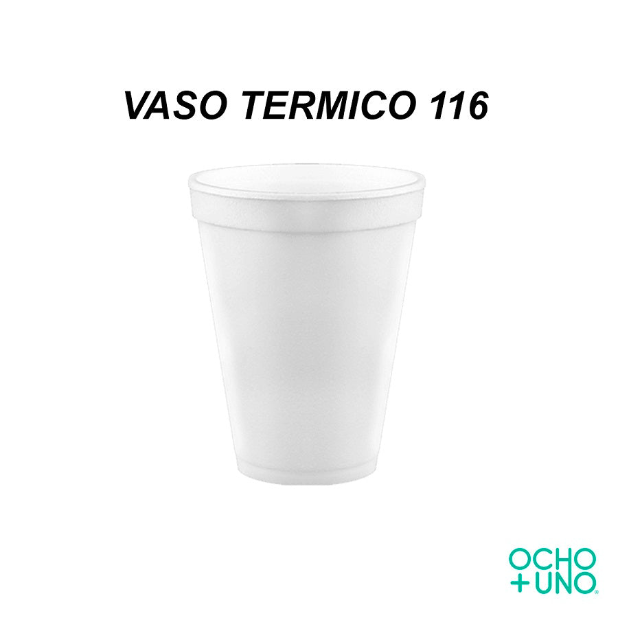 VASO TERMICO 116 CONVERMEX CARTON C/500 PZAS